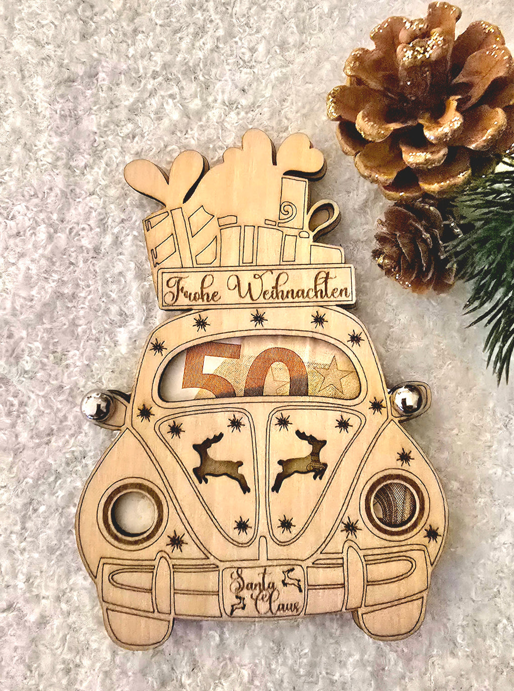 Weihnachts-Gutschein aus Holz – ein besonderes Geschenk