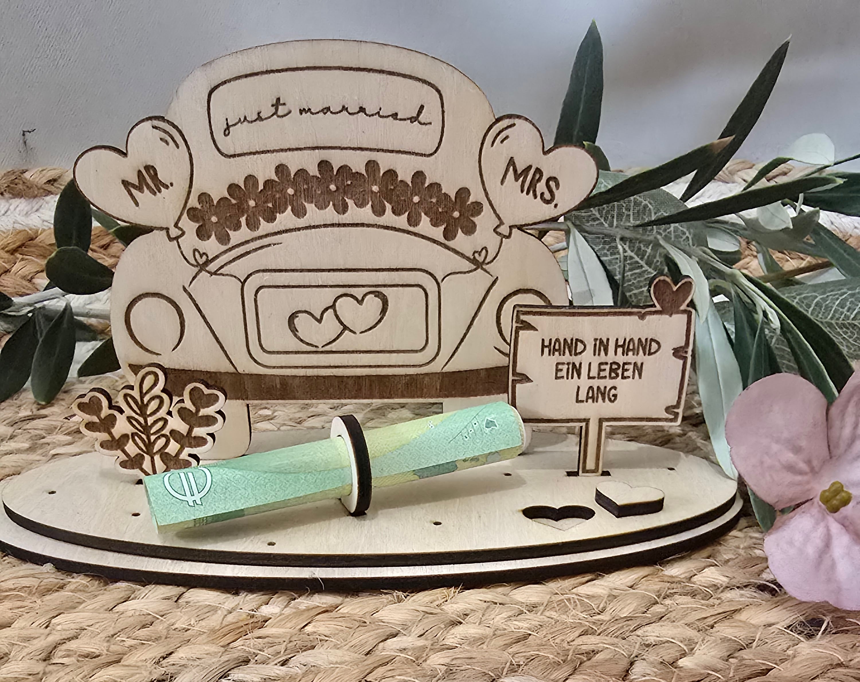 Geldgeschenk zur Hochzeit – „Hand in Hand ein Leben lang“