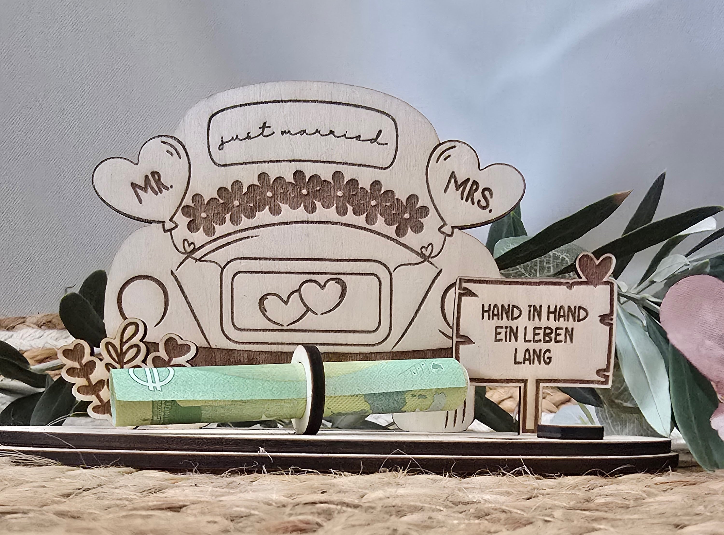 Geldgeschenk zur Hochzeit – „Hand in Hand ein Leben lang“