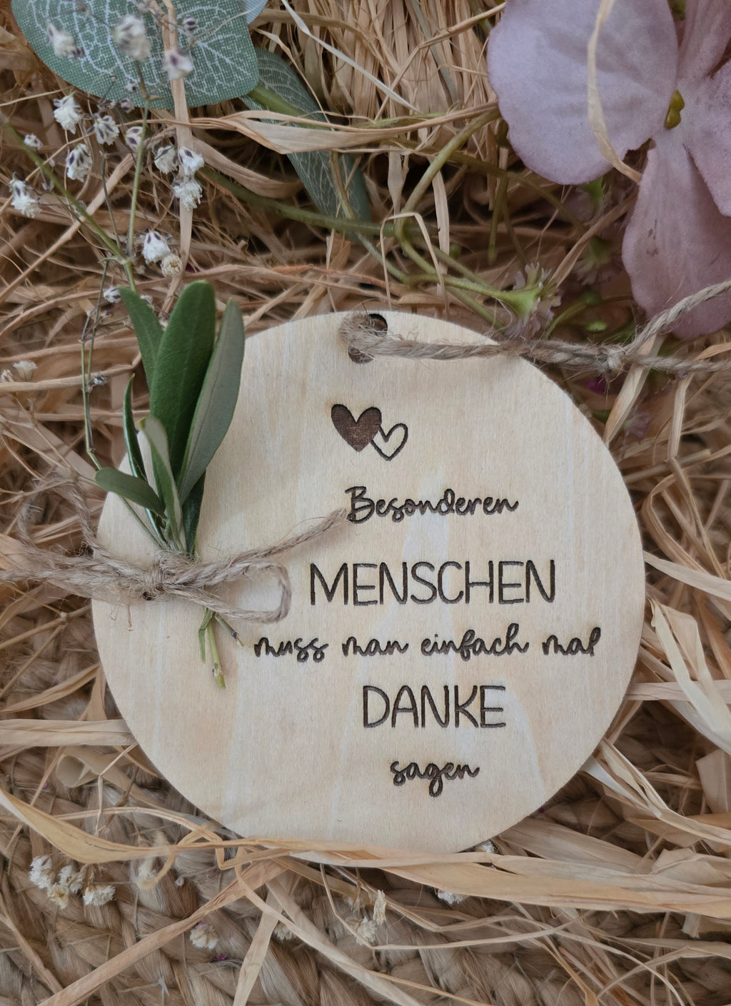 Holzanhänger – personalisierbar