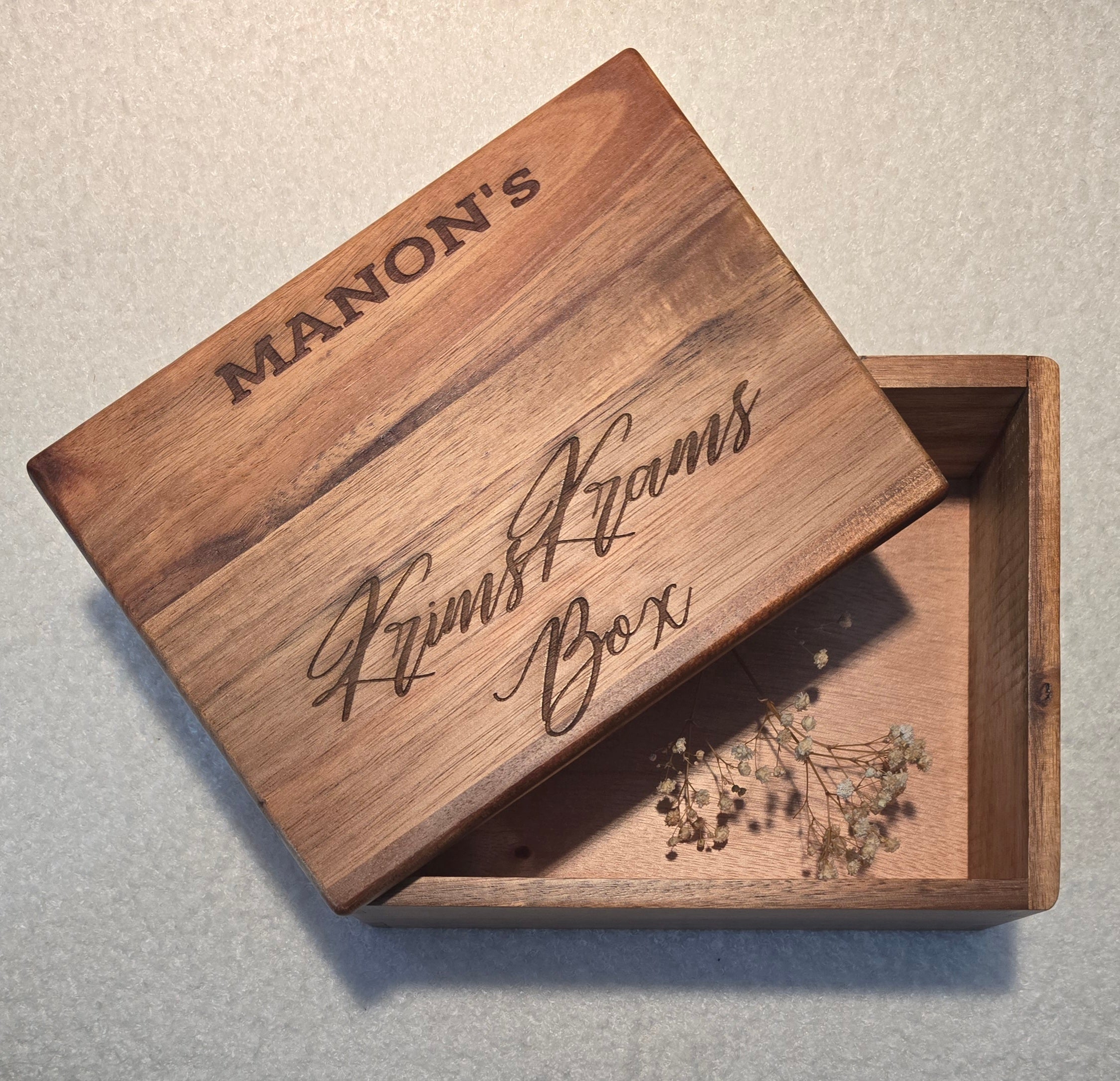 Personalisierte Holzbox