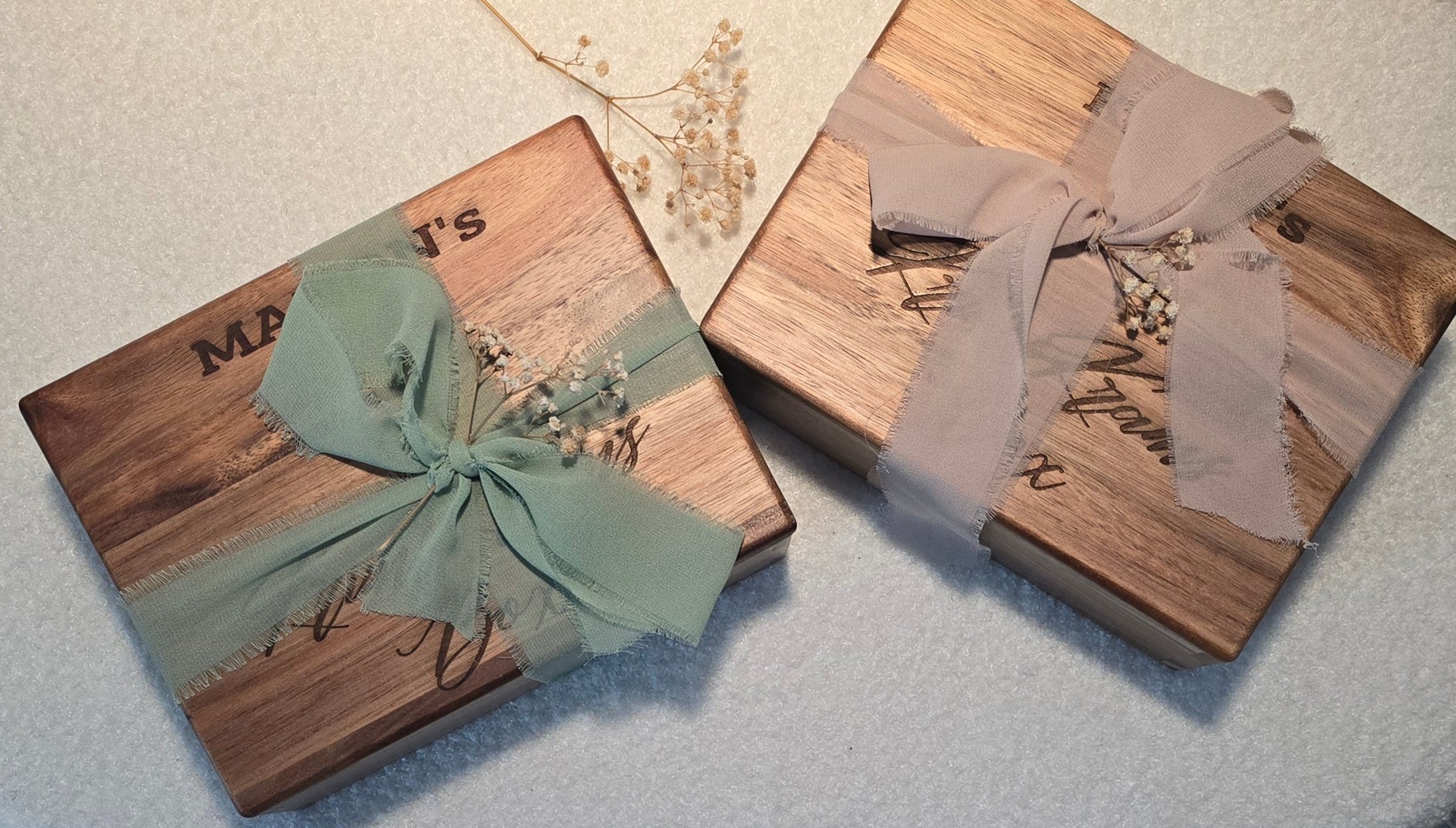 Personalisierte Holzbox