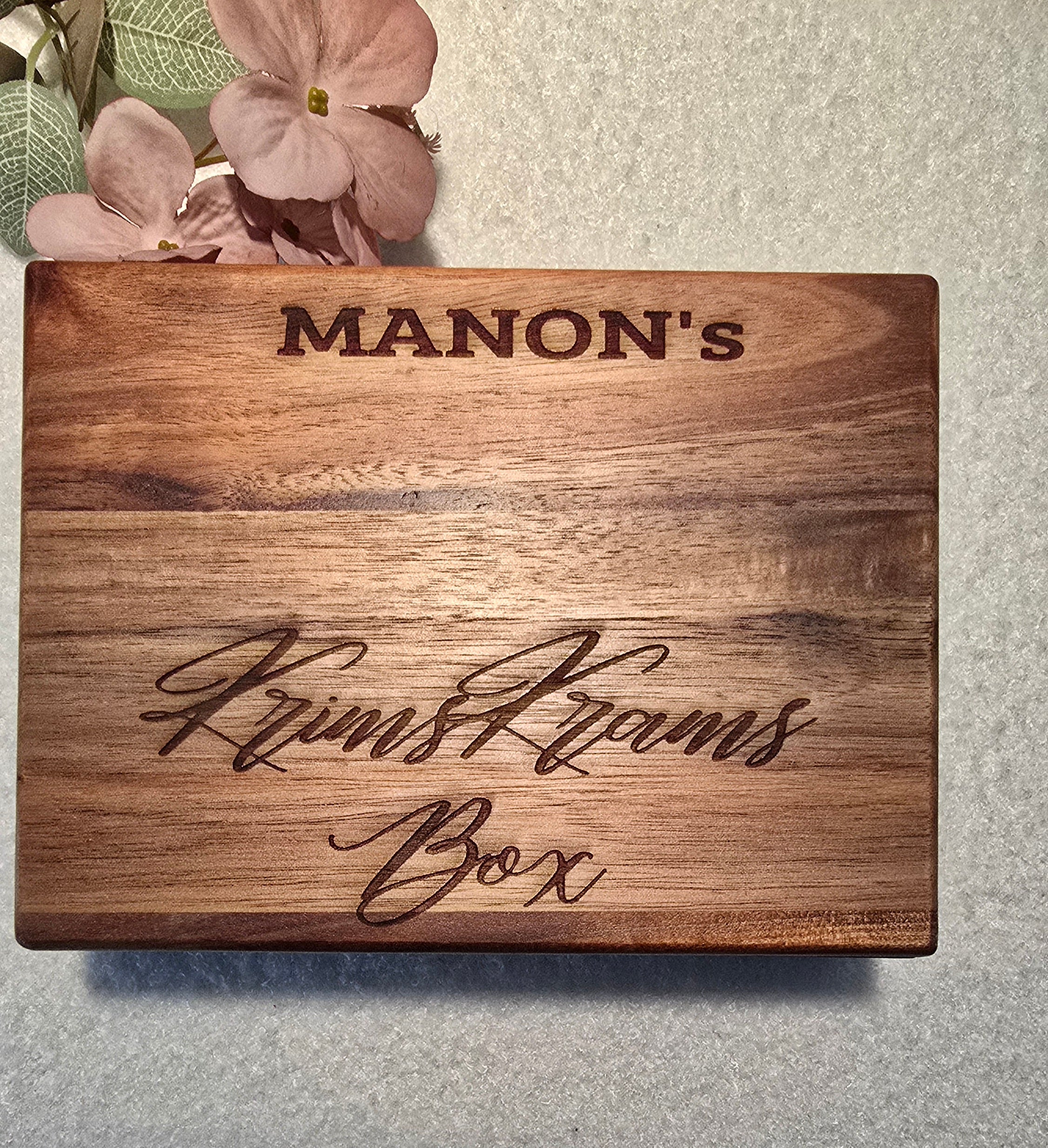Personalisierte Holzbox