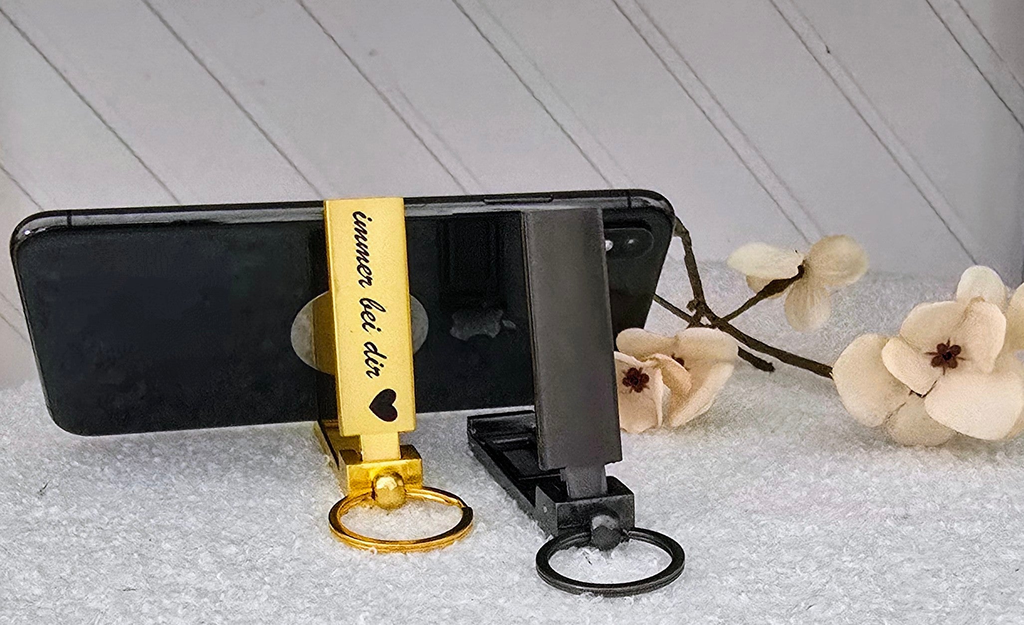 Schlüsselanhänger mit Gravur – 3 in 1