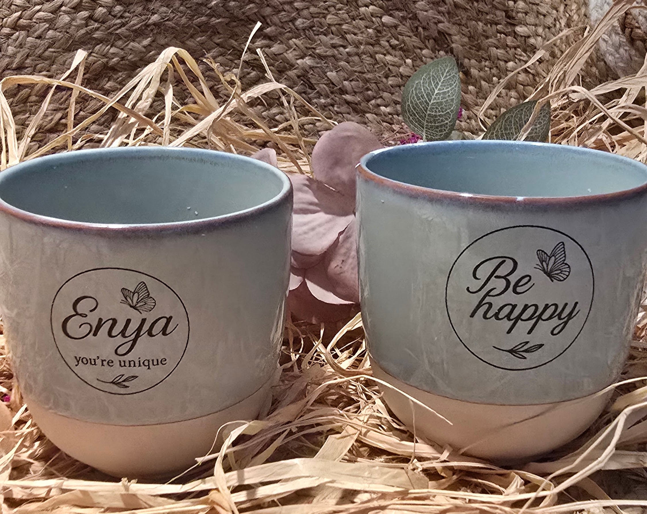 Keramiktasse mit Gravur – Motiv nach Wunsch